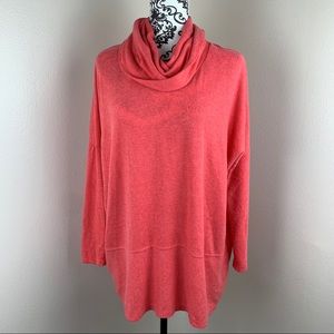 NWT Anthropologie Coral Cowal Neck Top